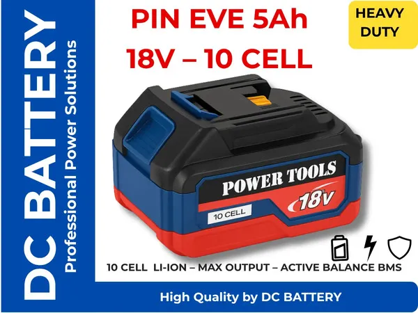 Pin công cụ 18v/21v makita eve25p 5ah