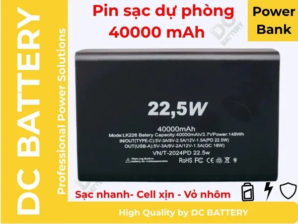 Pin sạc dự phòng 40000 mAh